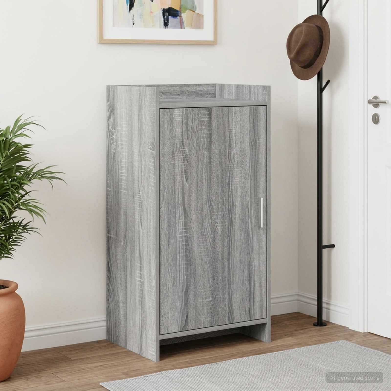 Schoenenkast Grijs Sonoma 48 x 36 x 92 cm Bewerkt hout – afbeelding 1