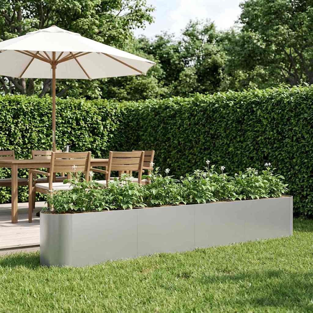 Verhoogd Tuinbed Gegalvaniseerd staal 360 x 40 x 40 cm – afbeelding 1