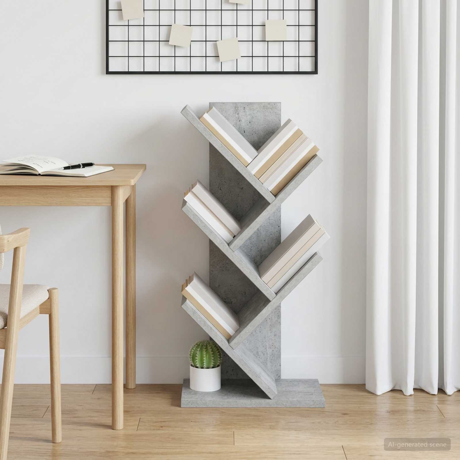 Boekenkast in de vorm van een boom 4-vaks 30 x 18 x 60 cm – afbeelding 1