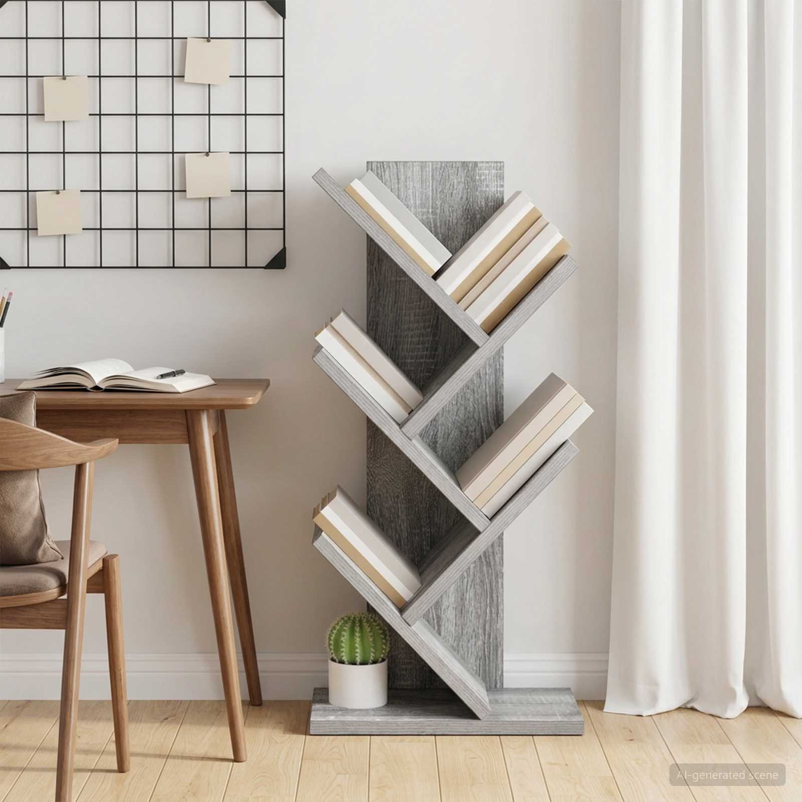 Boekenkast in de vorm van een boom 4-vaks 30 x 18 x 60 cm