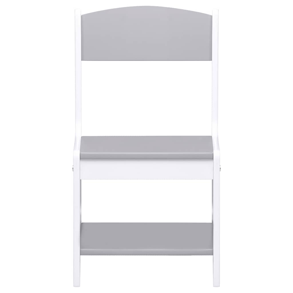 Kindertafel met 2 stoelen MDF wit – afbeelding 11