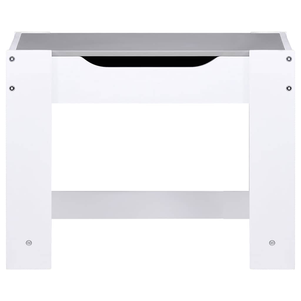Kindertafel met 2 stoelen MDF wit – afbeelding 6