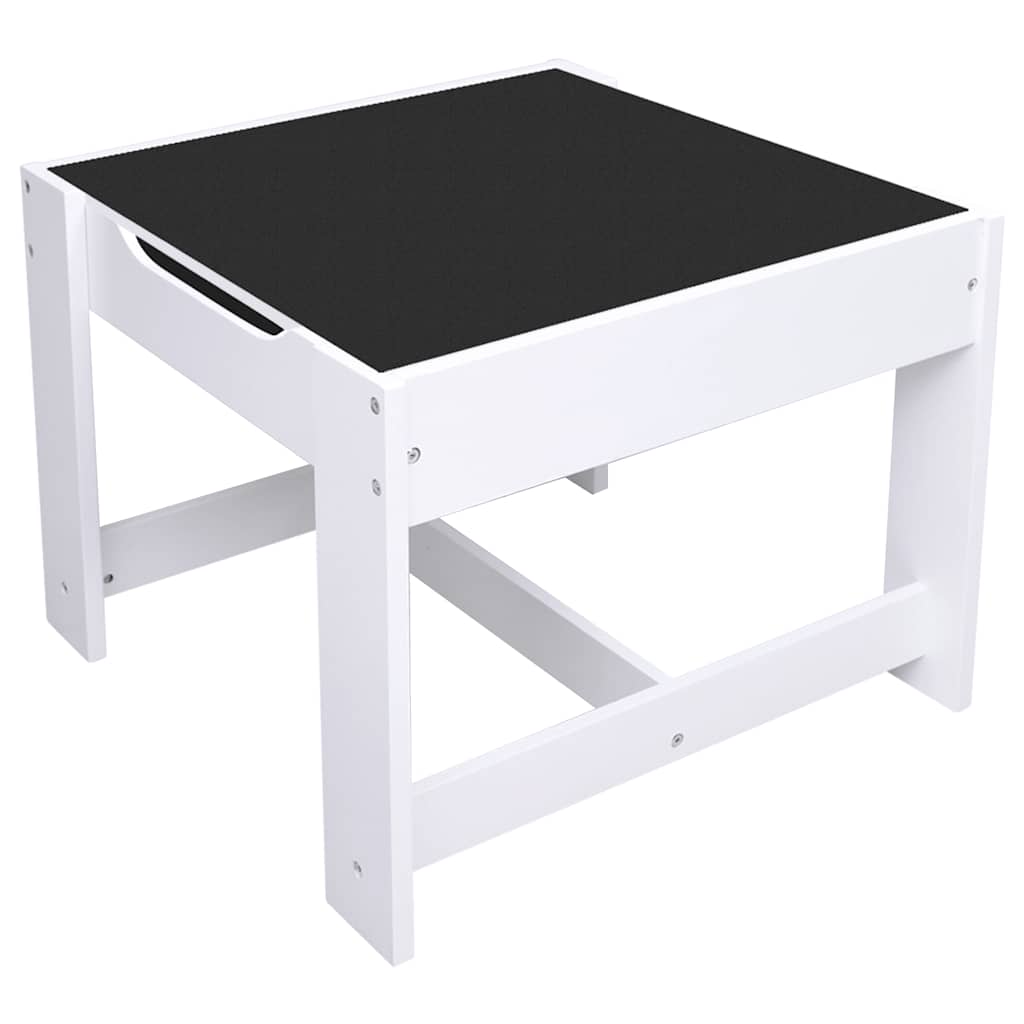 Kindertafel met 2 stoelen MDF wit – afbeelding 7