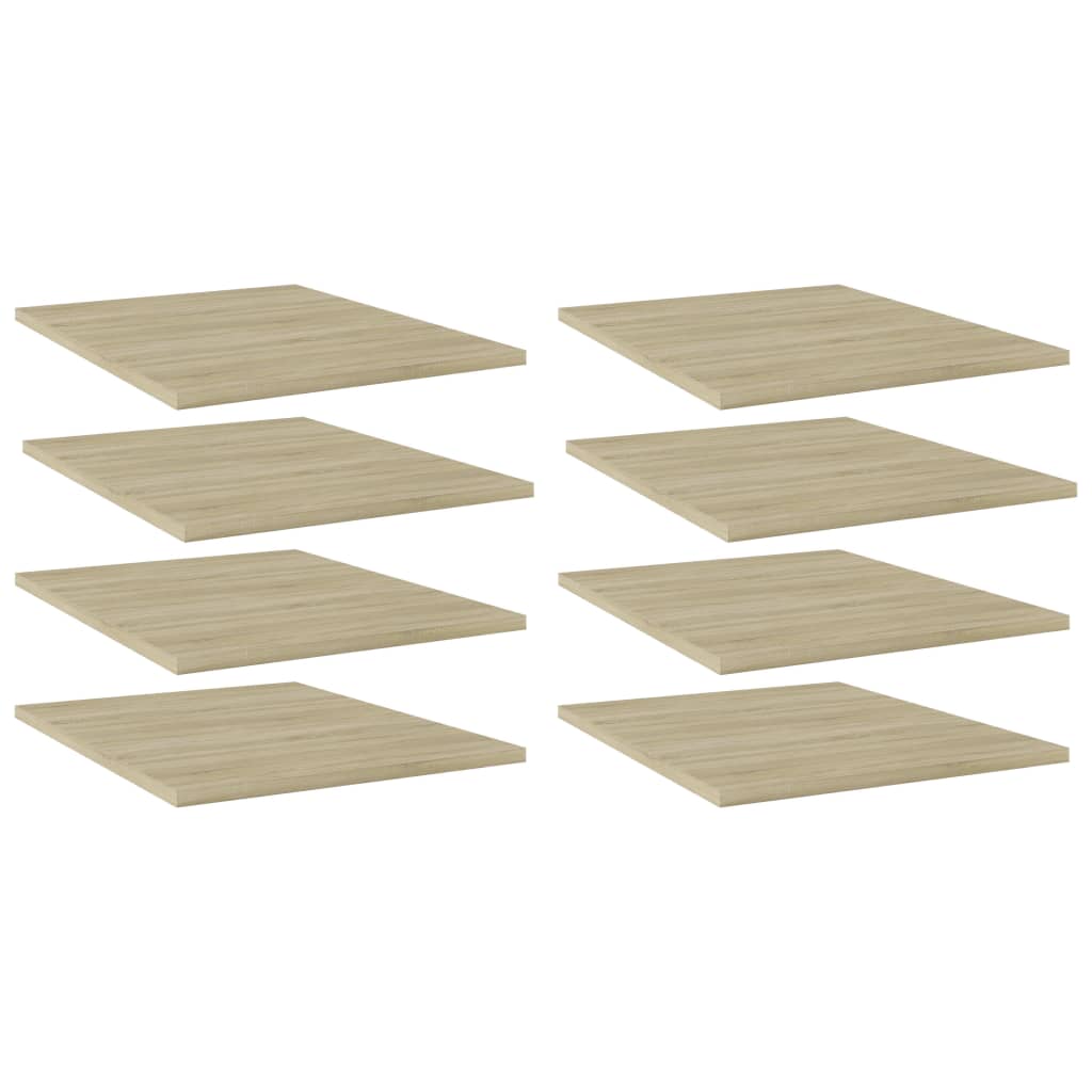 Wandschappen 8 st 40x50x1,5 cm spaanplaat sonoma eikenkleurig