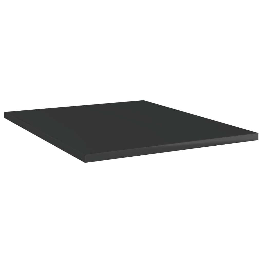Wandschappen 8 st 40x50x1,5 cm bewerkt hout hoogglans zwart – afbeelding 2