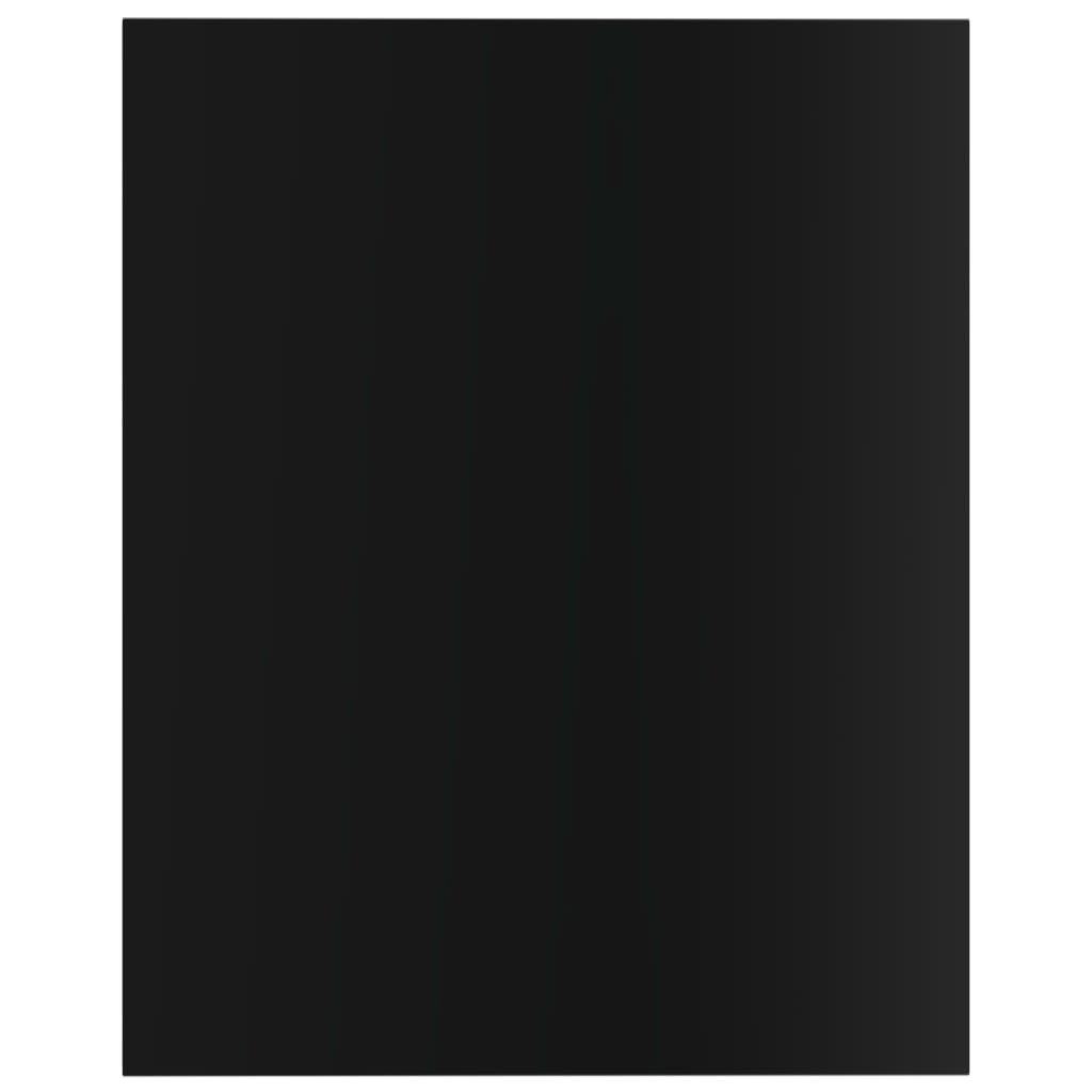 Wandschappen 8 st 40x50x1,5 cm bewerkt hout hoogglans zwart – afbeelding 4