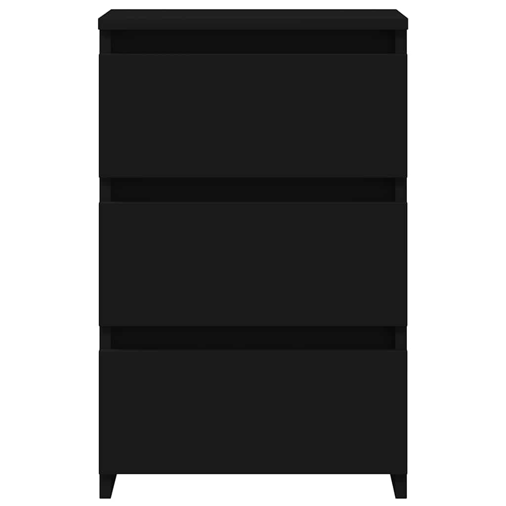 Nachtkastjes 2 st 40x35x62,5 cm bewerkt hout zwart – afbeelding 4