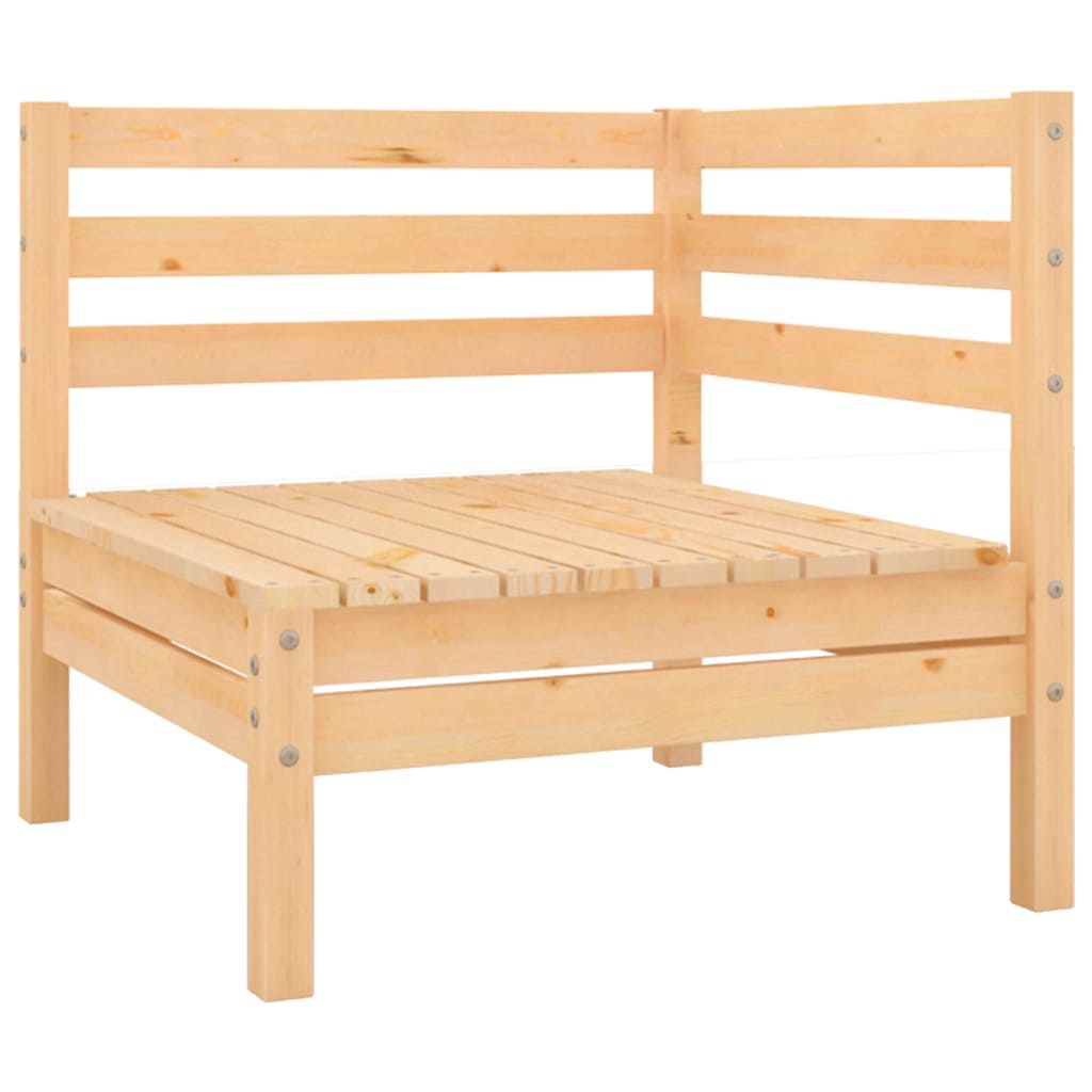 Tuinhoekbanken 2 st massief grenenhout – afbeelding 2