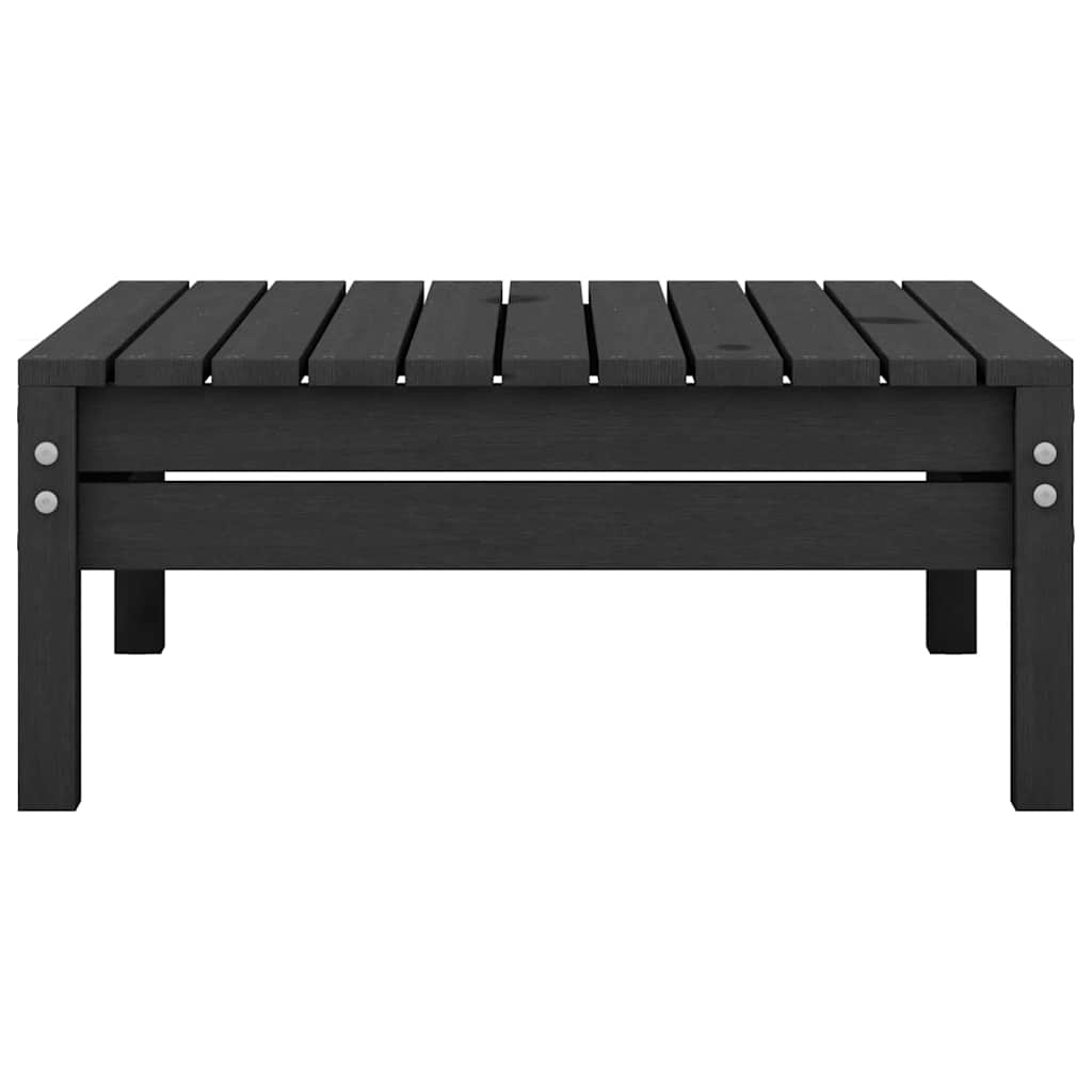 4-delige Loungeset massief grenenhout zwart – afbeelding 11