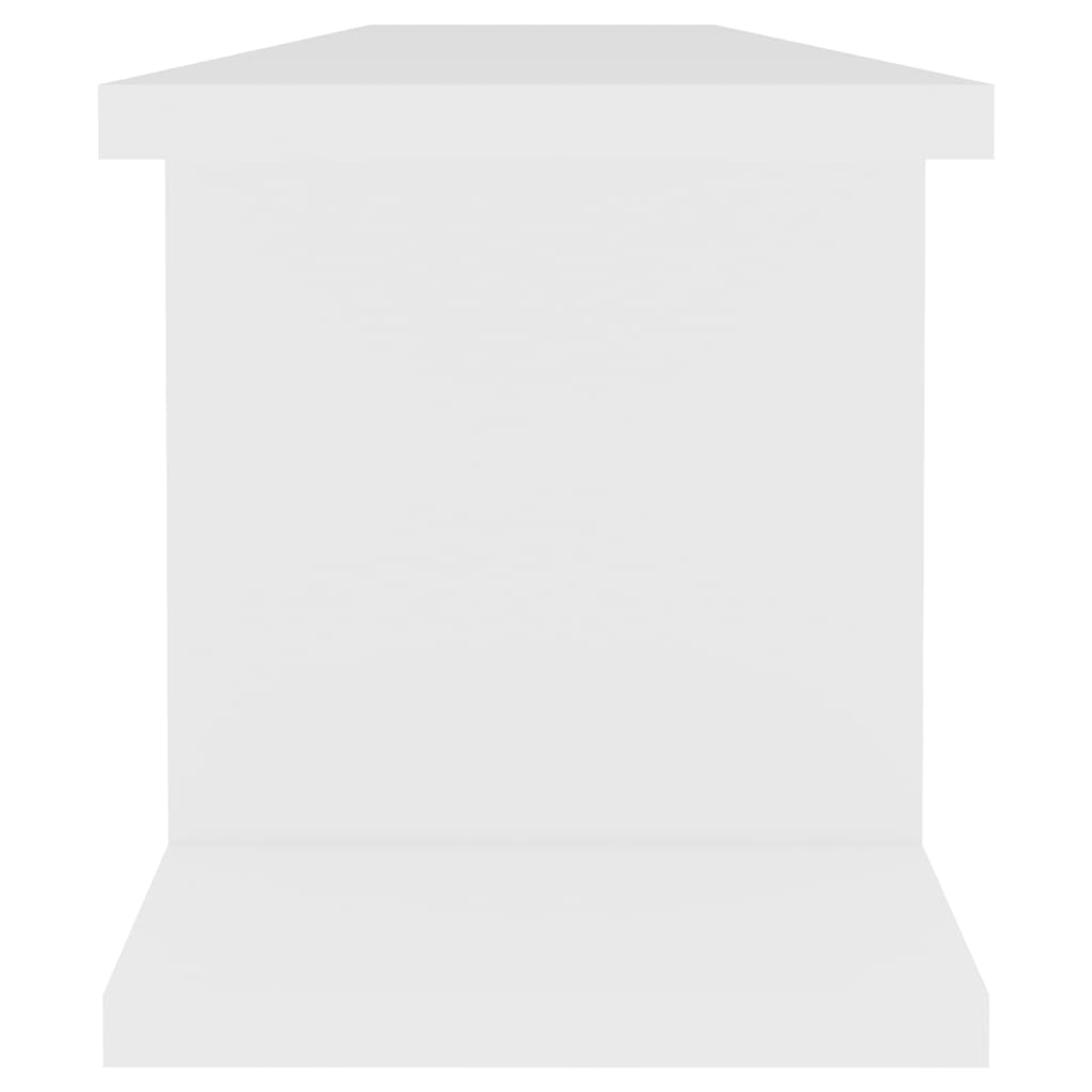 Wandschappen 2 st 90x18x20 cm bewerkt hout wit – afbeelding 6