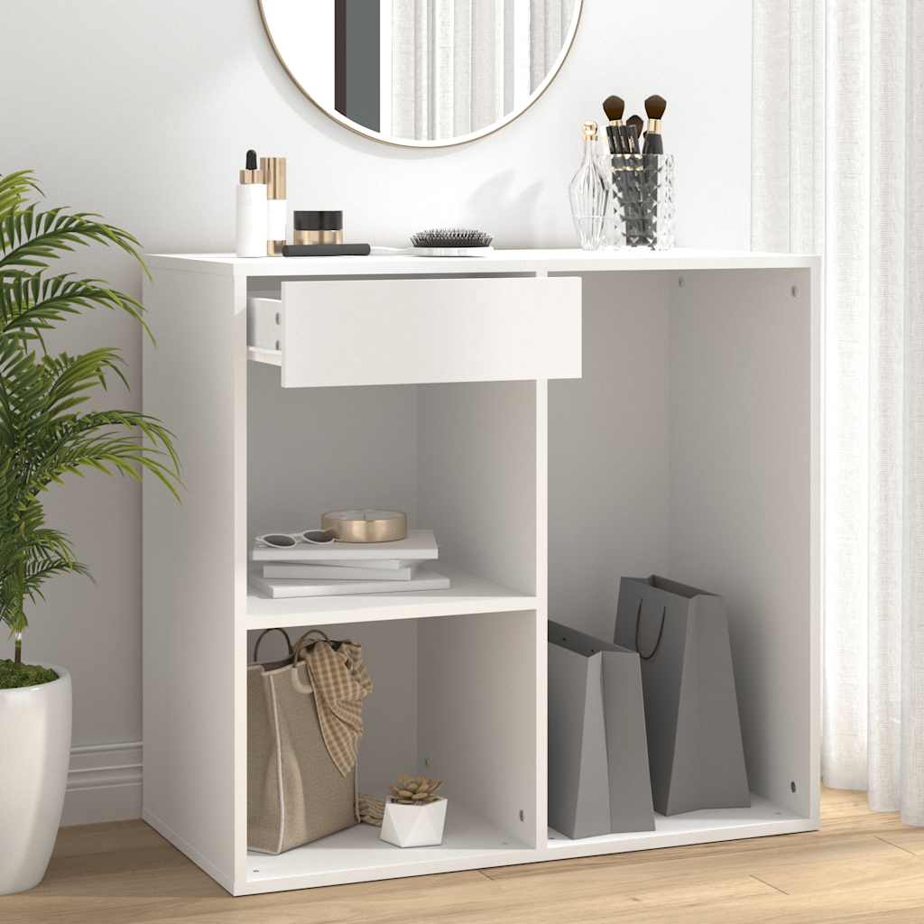 Cosmeticakast 80x40x75 cm bewerkt hout wit – afbeelding 1