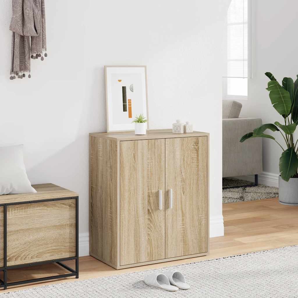 Schoenenkast 60x35x70 cm bewerkt hout sonoma eikenkleurig