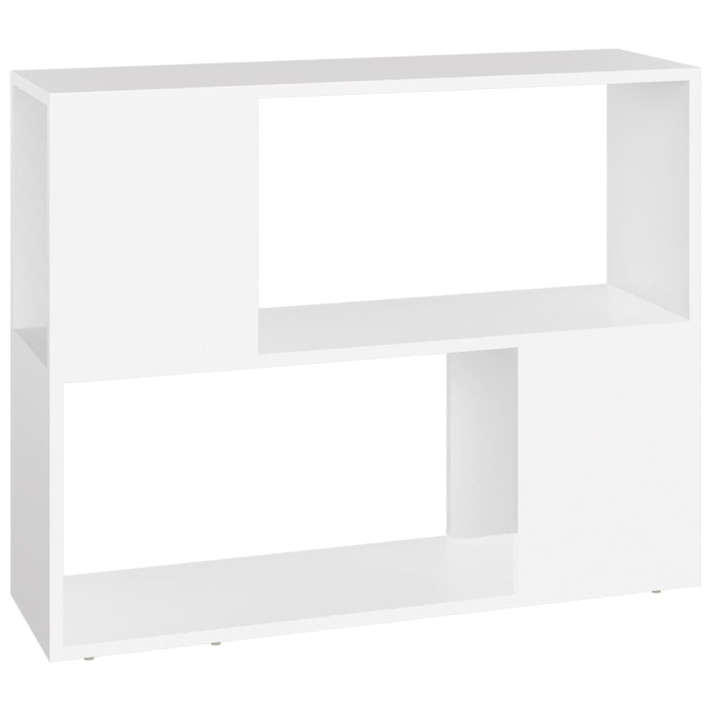Tv-meubel 80x24x63 cm bewerkt hout wit – afbeelding 2