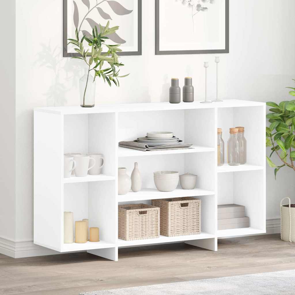 Dressoir 120x30x75 cm bewerkt hout wit