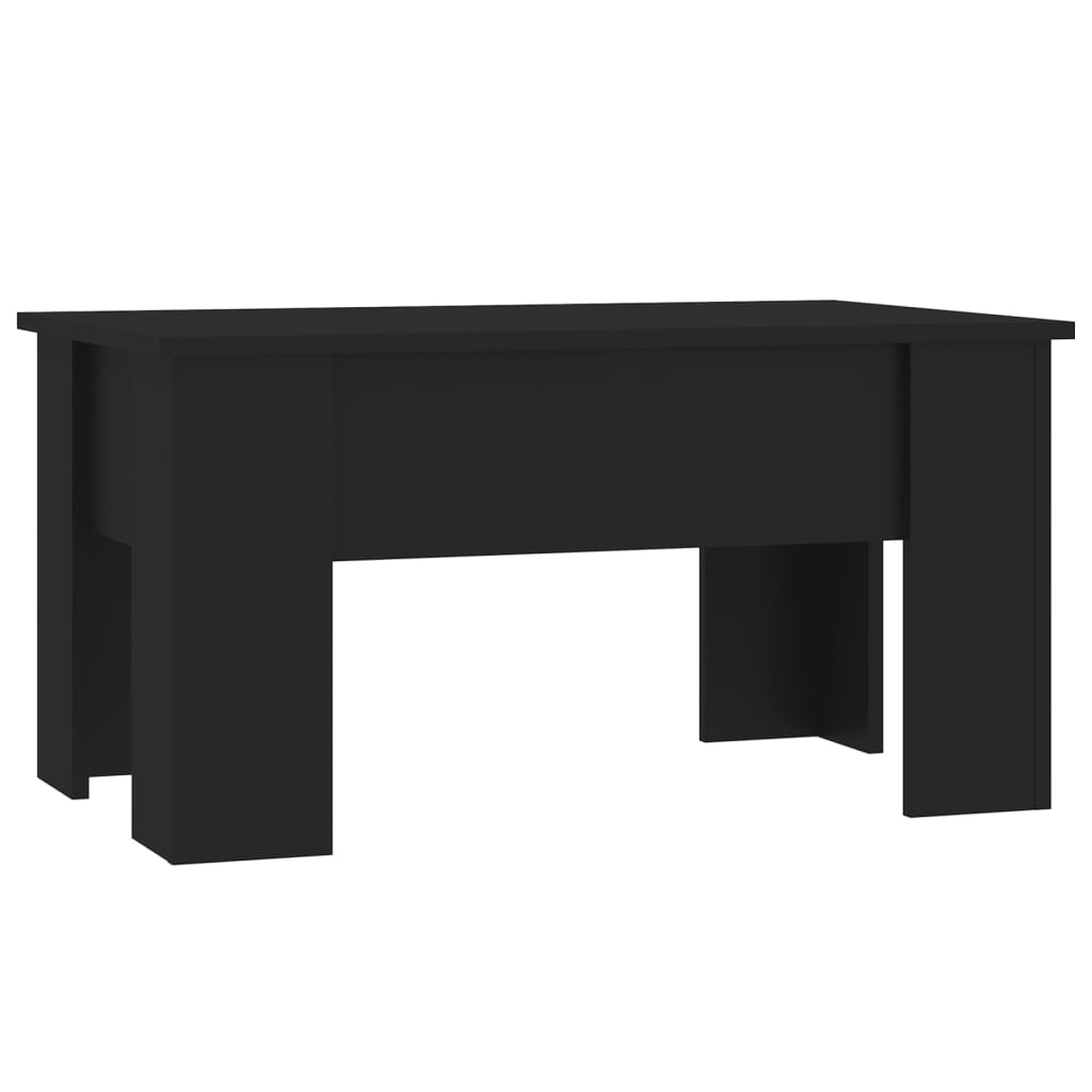 Salontafel 79x49x41 cm bewerkt hout zwart – afbeelding 2