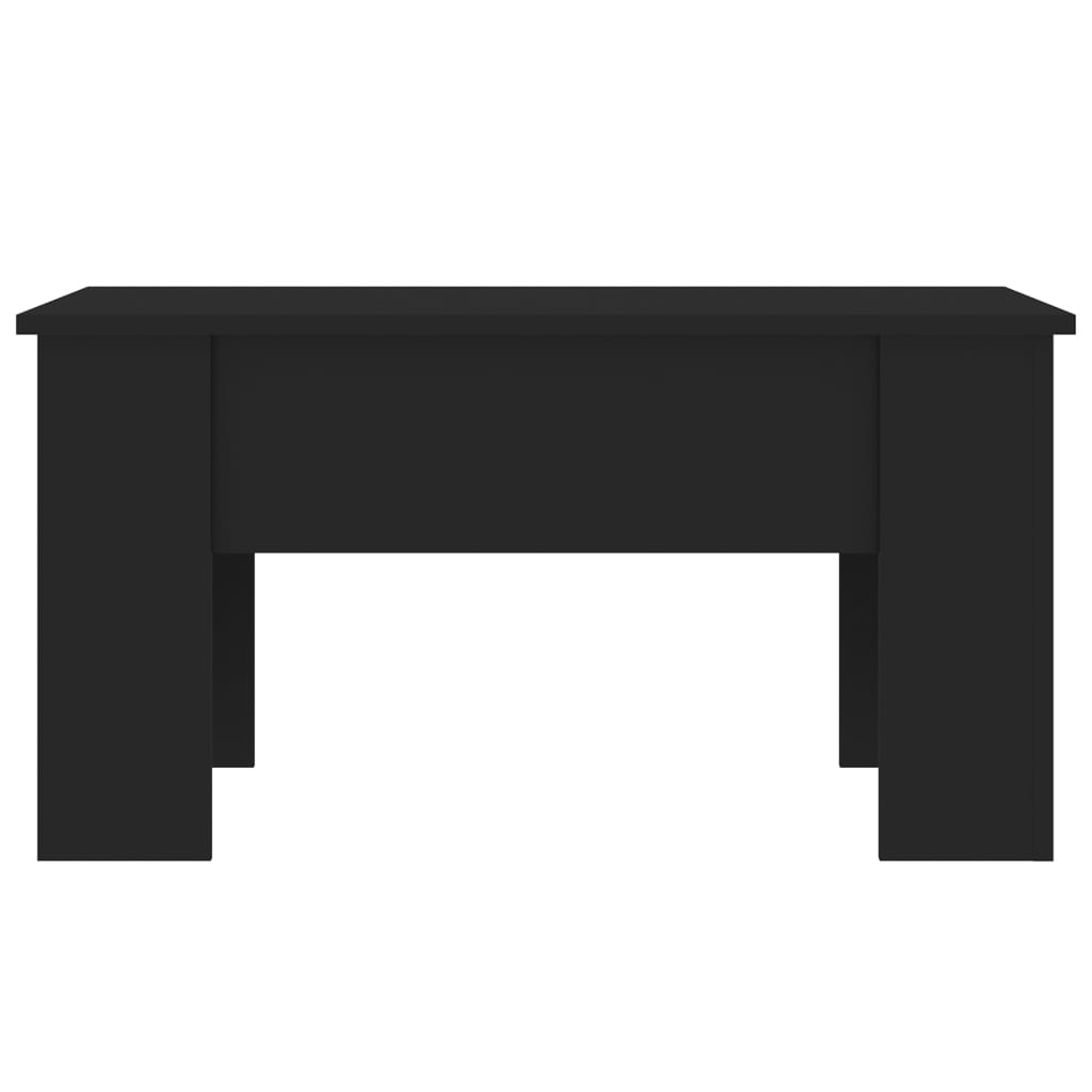 Salontafel 79x49x41 cm bewerkt hout zwart – afbeelding 3