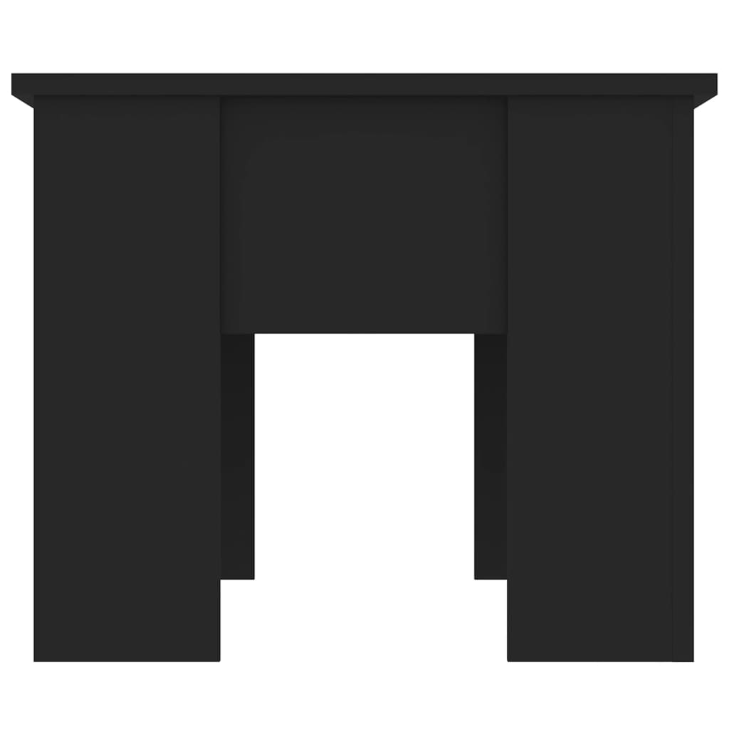 Salontafel 79x49x41 cm bewerkt hout zwart – afbeelding 4