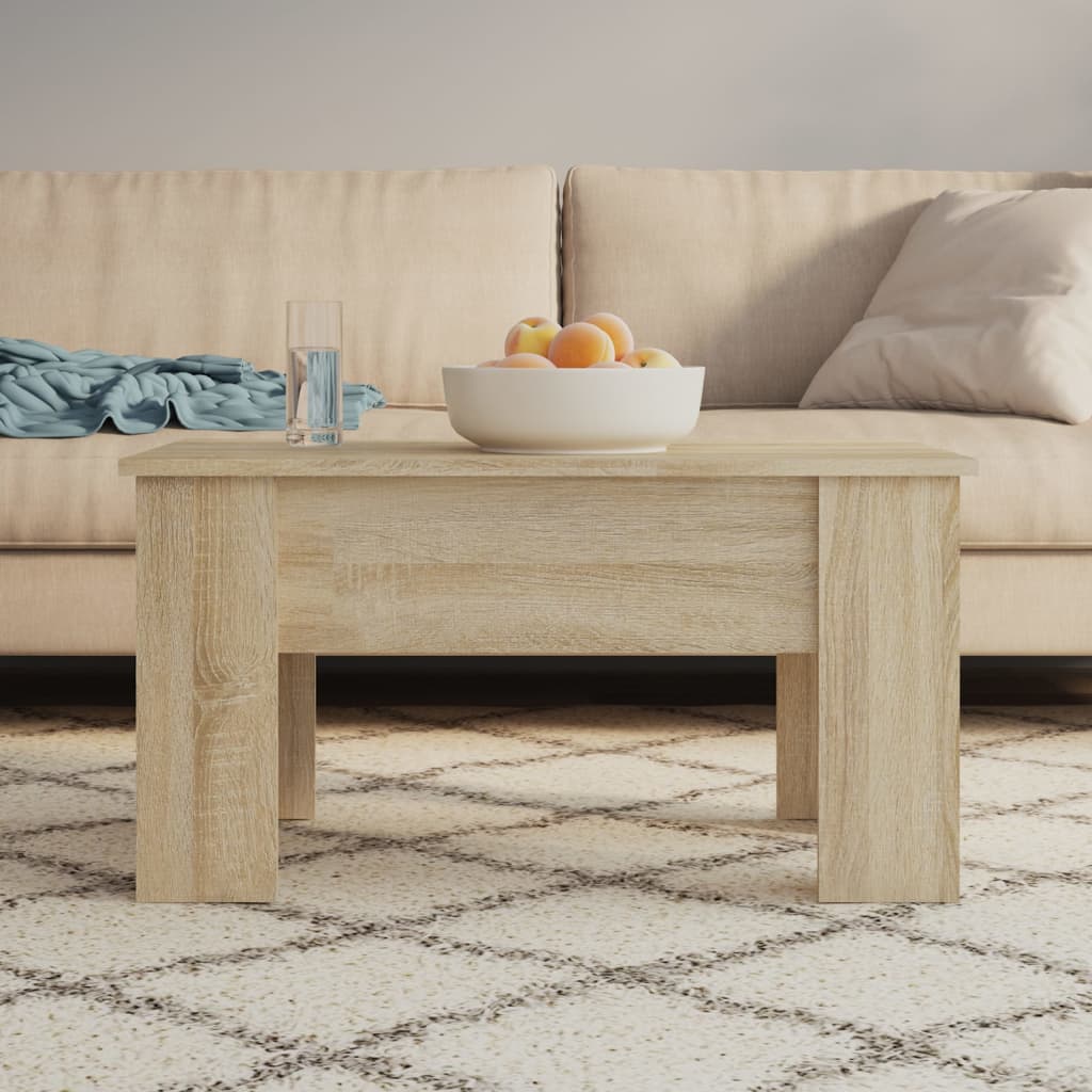Salontafel 79x49x41 cm bewerkt hout sonoma eikenkleurig