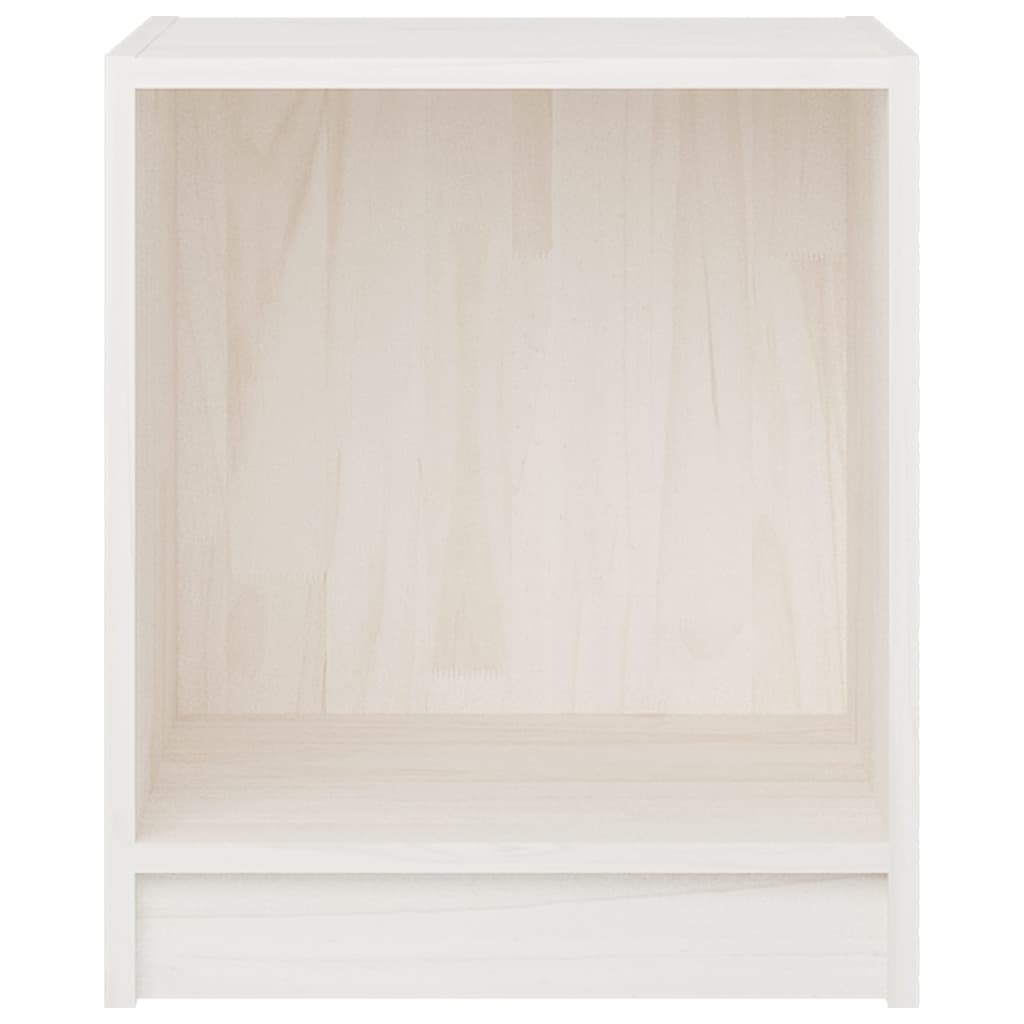Nachtkastjes 2 st 35,5x33,5x41,5 cm massief grenenhout wit – afbeelding 6