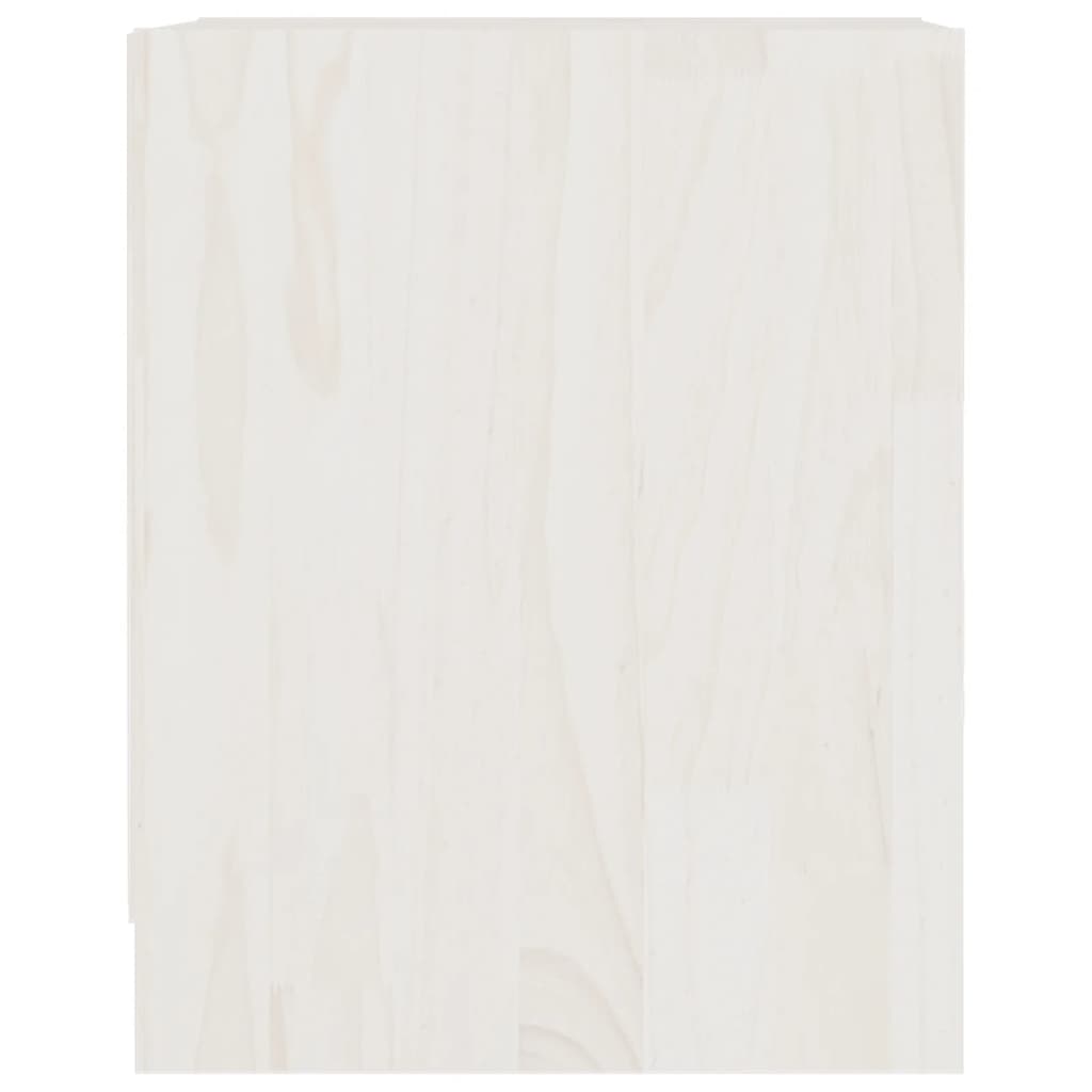 Nachtkastjes 2 st 35,5x33,5x41,5 cm massief grenenhout wit – afbeelding 7