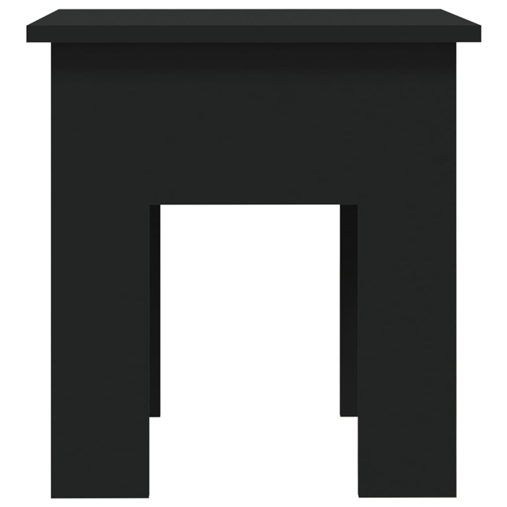 Salontafel 40x40x42 cm bewerkt hout zwart – afbeelding 5