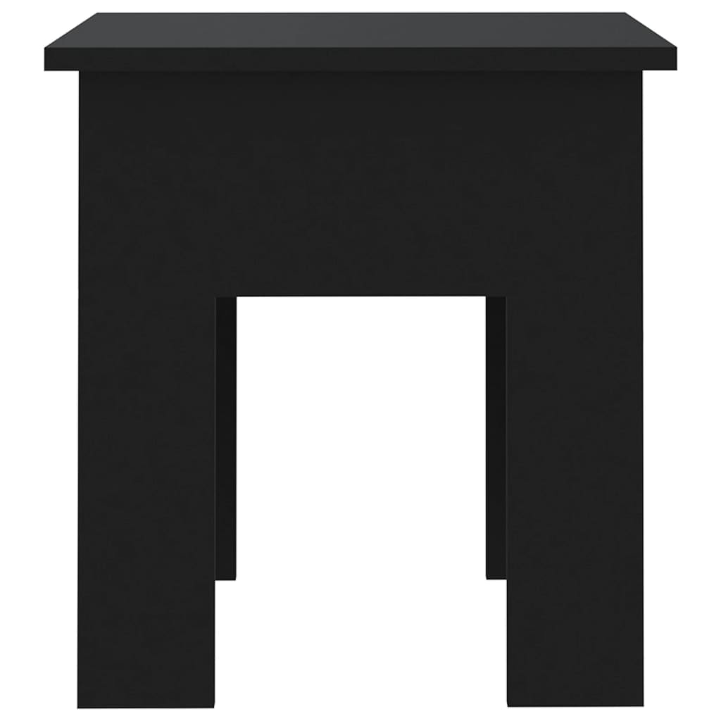 Salontafel 40x40x42 cm bewerkt hout zwart – afbeelding 6