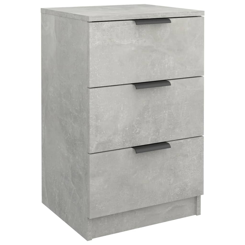 Nachtkastjes 2 st 40x36x65 cm betongrijs – afbeelding 4