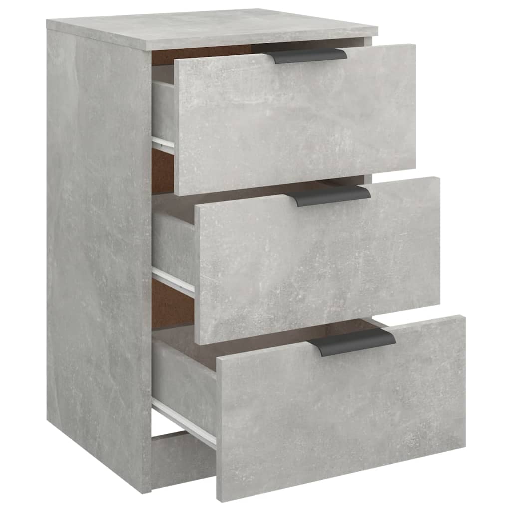 Nachtkastjes 2 st 40x36x65 cm betongrijs – afbeelding 6