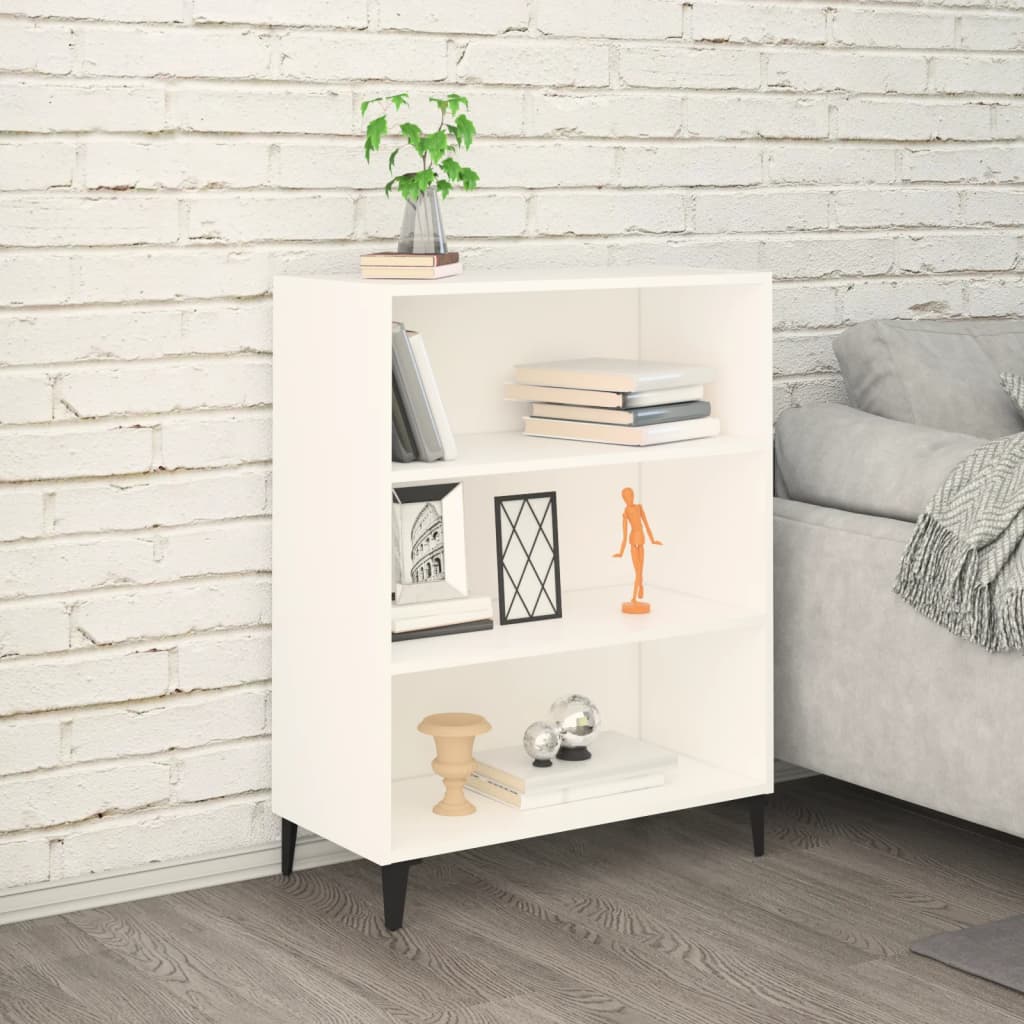 Dressoir 69,5x32,5x90 cm bewerkt hout wit
