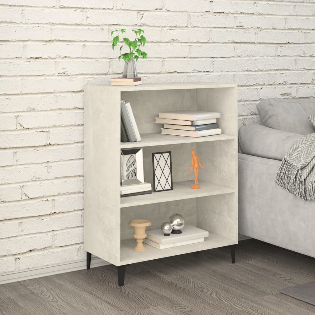 Dressoir 69,5x32,5x90 cm bewerkt hout betongrijs