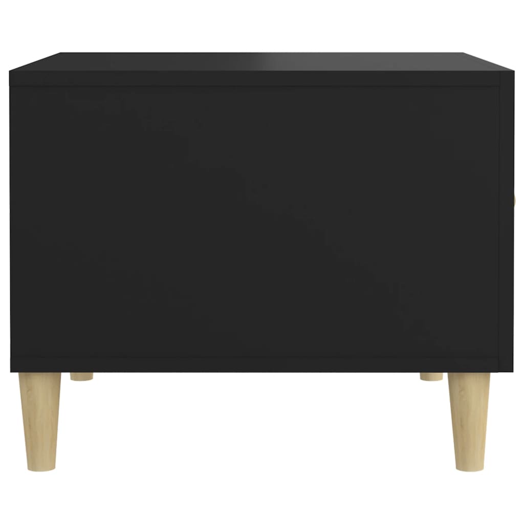 Salontafel 50x50x40 cm bewerkt hout zwart – afbeelding 8
