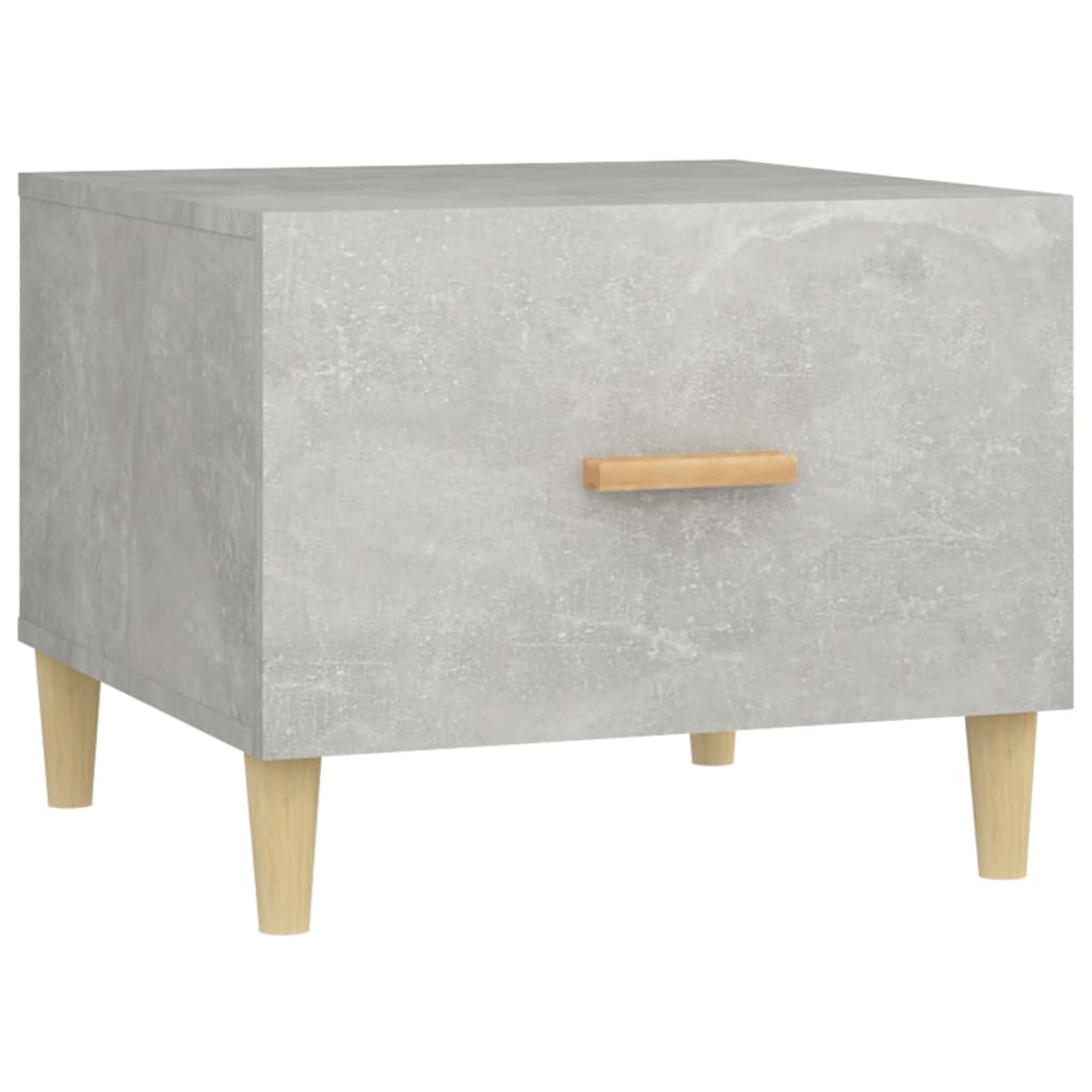 Salontafel 50x50x40 cm bewerkt hout betongrijs – afbeelding 2