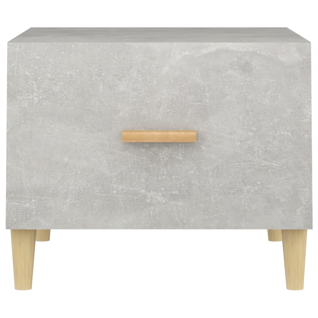 Salontafel 50x50x40 cm bewerkt hout betongrijs – afbeelding 7