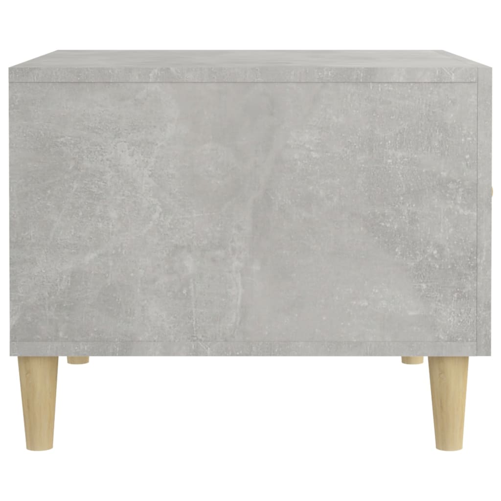 Salontafel 50x50x40 cm bewerkt hout betongrijs – afbeelding 8