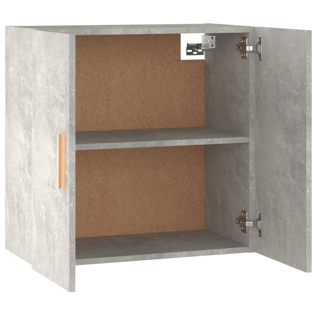 Wandkast 60x30x60 cm bewerkt hout betongrijs – afbeelding 8
