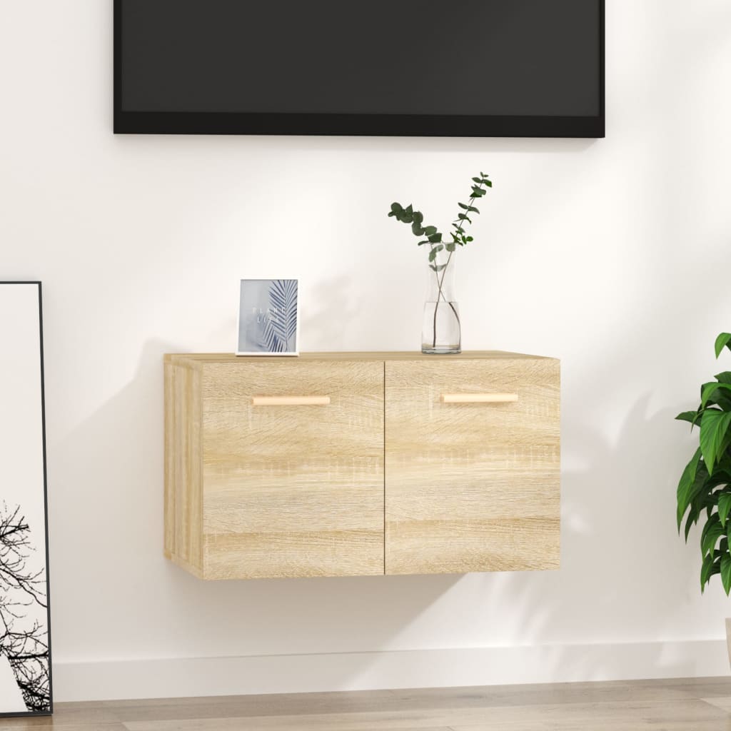 Wandkast 60x36,5x35 cm bewerkt hout sonoma eikenkleurig
