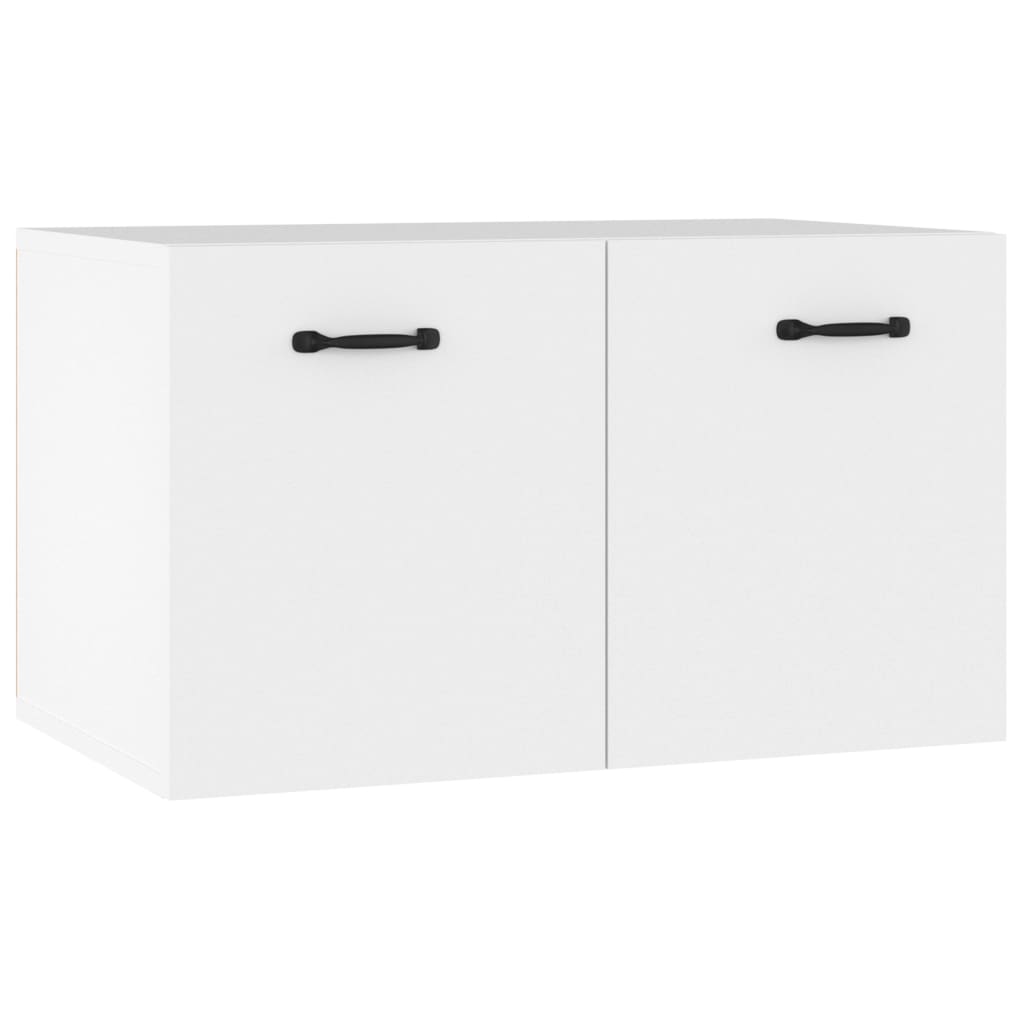 Wandkast 60x36,5x35 cm bewerkt hout wit – afbeelding 2