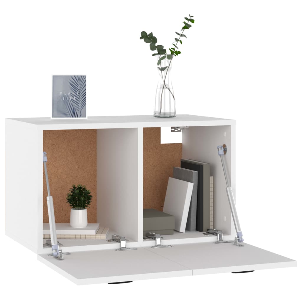 Wandkast 60x36,5x35 cm bewerkt hout wit – afbeelding 8