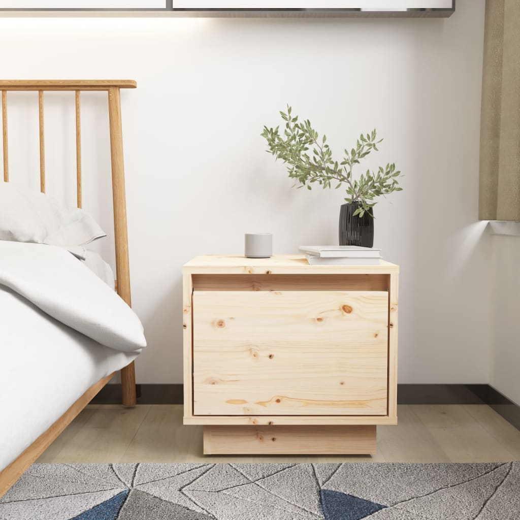 Nachtkastjes 2 st 35x34x32 cm massief grenenhout – afbeelding 3