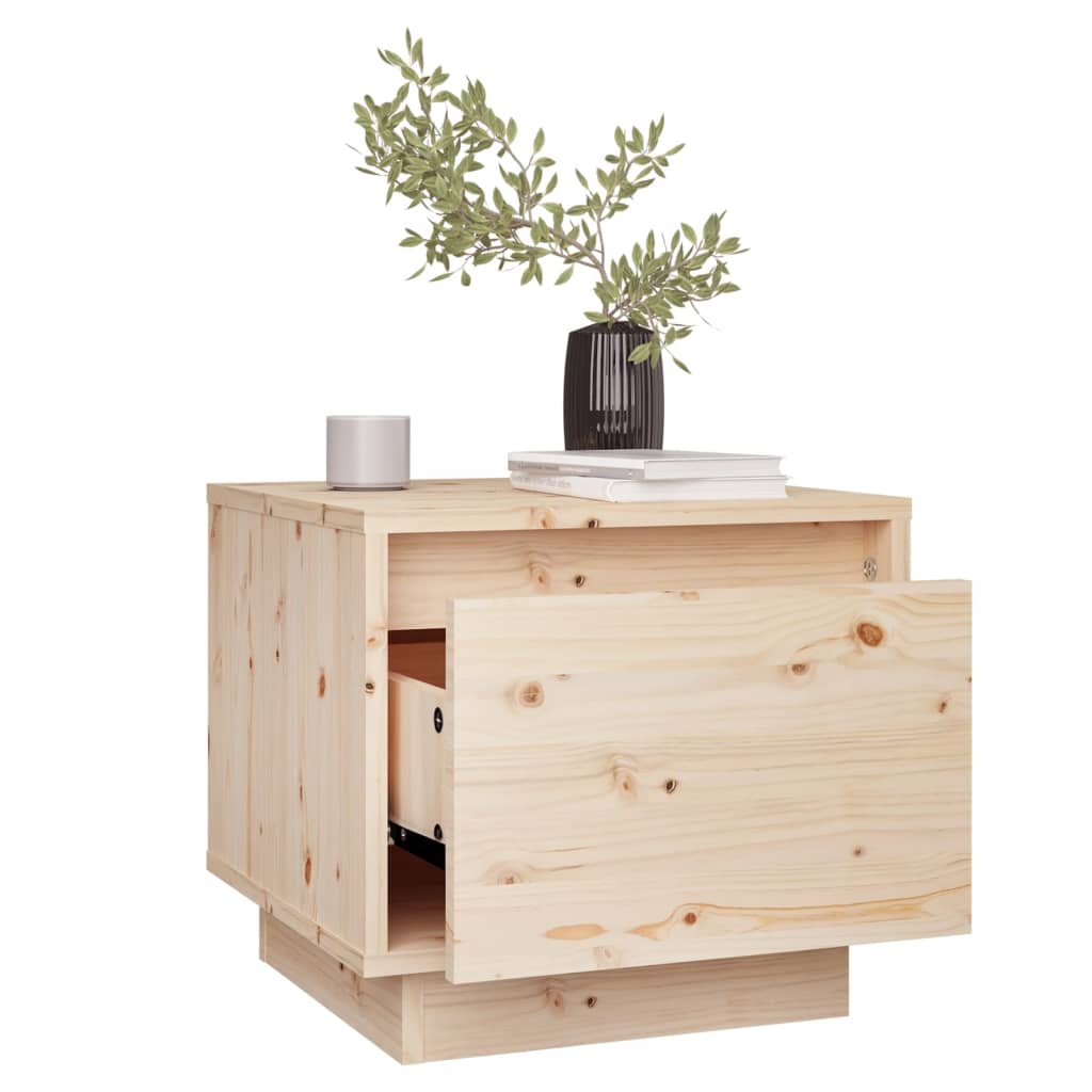 Nachtkastjes 2 st 35x34x32 cm massief grenenhout – afbeelding 4