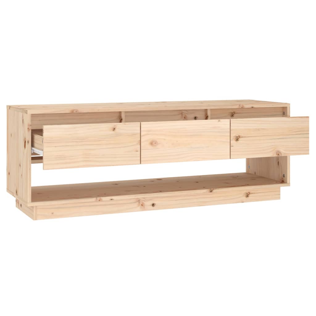 Tv-meubel 110,5x34x40 cm massief grenenhout – afbeelding 4