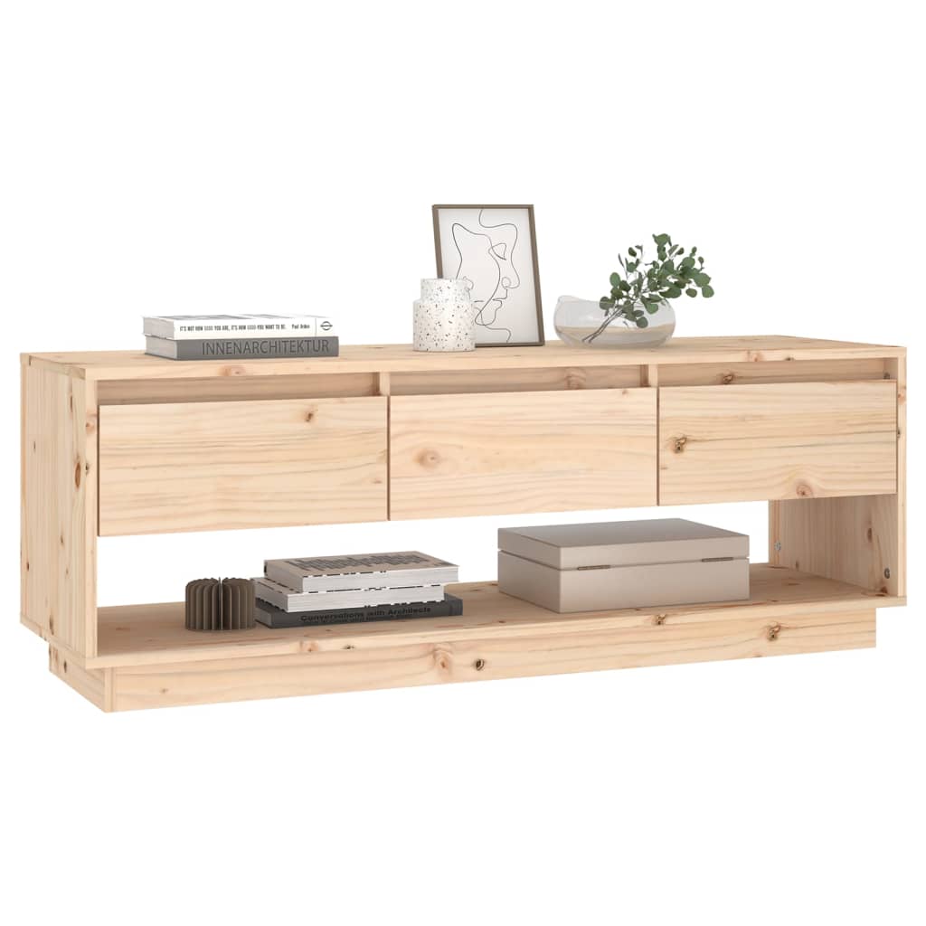 Tv-meubel 110,5x34x40 cm massief grenenhout – afbeelding 6
