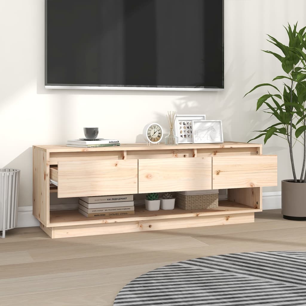 Tv-meubel 110,5x34x40 cm massief grenenhout – afbeelding 7