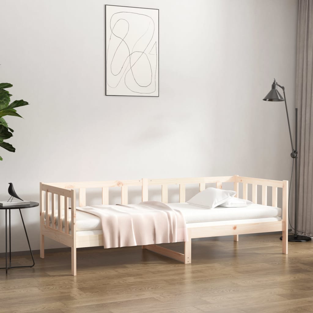 Slaapbank zonder matras 90x190 cm massief grenenhout – afbeelding 1