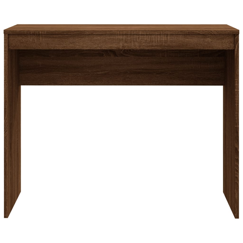 Bureau 90x40x72 cm bewerkt hout bruin eikenkleur – afbeelding 5