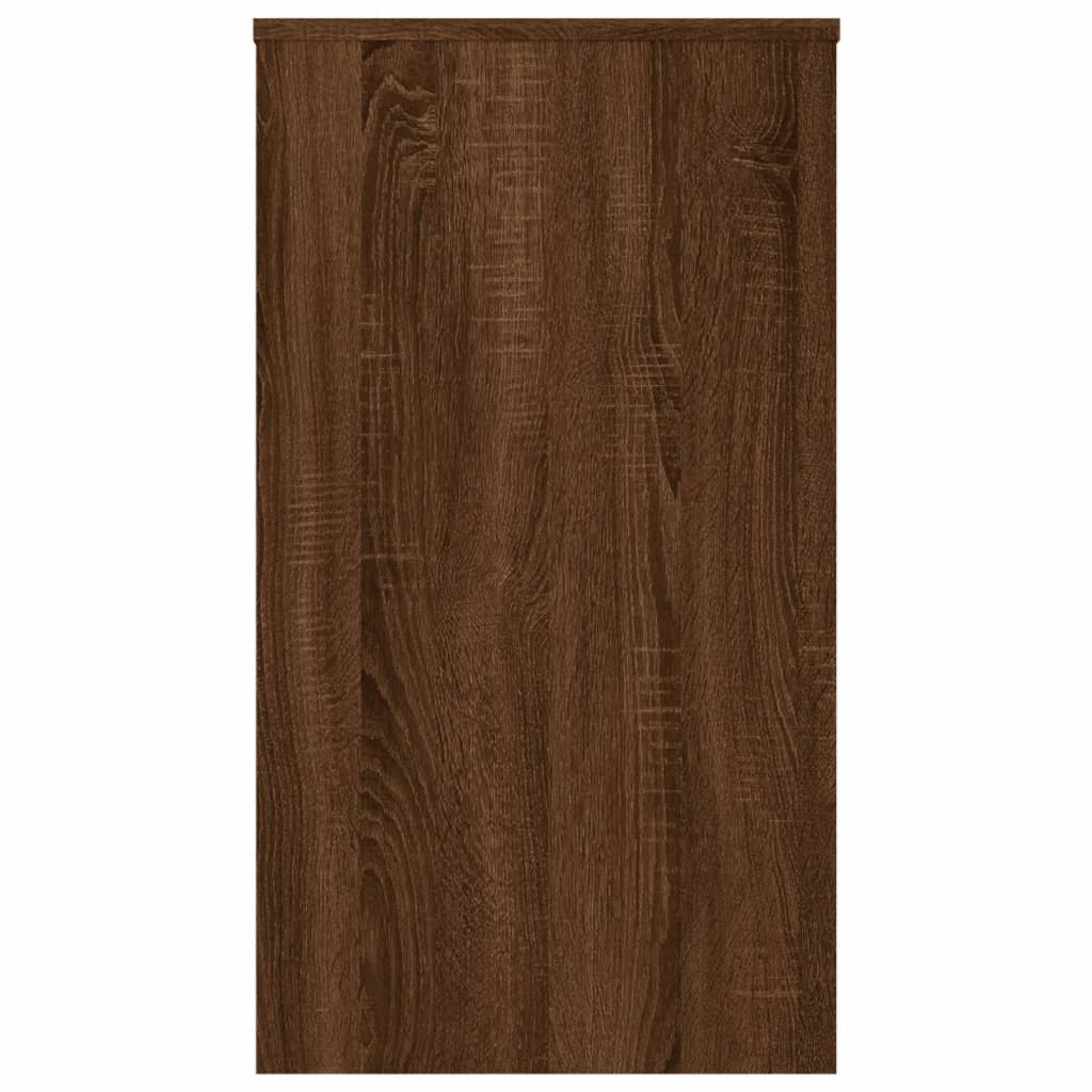 Bureau 90x40x72 cm bewerkt hout bruin eikenkleur – afbeelding 6