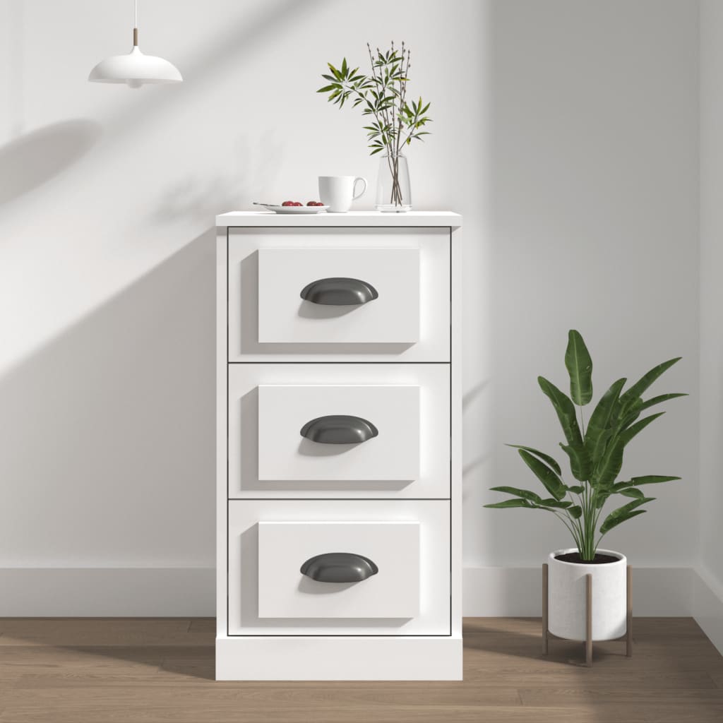Dressoir 36x35,5x67,5 cm bewerkt hout wit