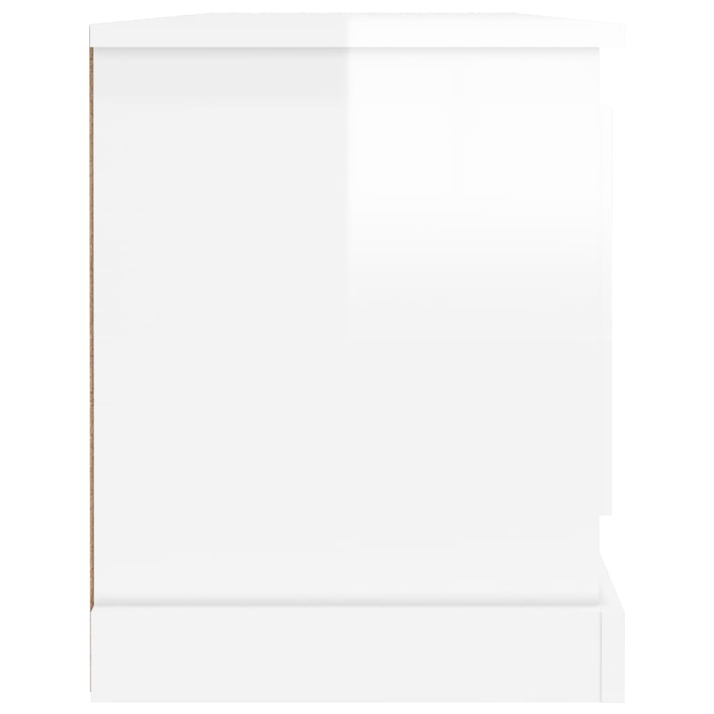 Tv-meubel 100x35,5x45 cm bewerkt hout hoogglans wit – afbeelding 7