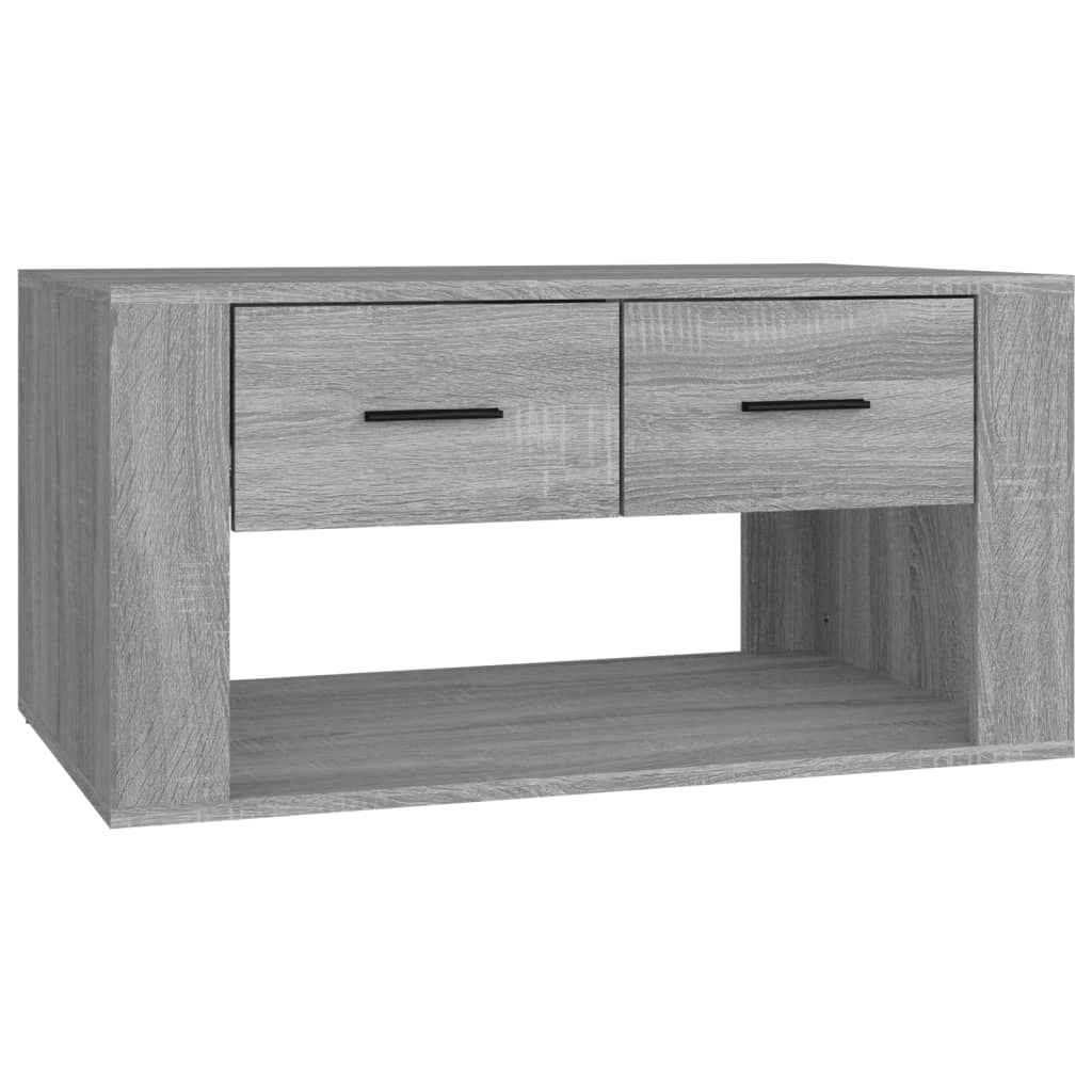 Salontafel 80x50x40 cm bewerkt hout grijs sonoma eiken – afbeelding 2
