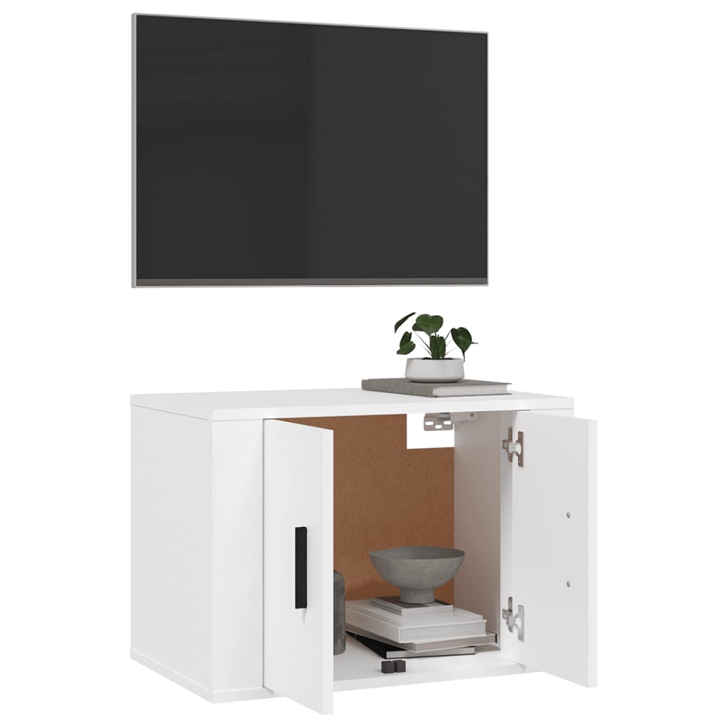Tv-wandmeubel 57x34,5x40 cm wit – afbeelding 9